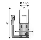 WIMEX - WIM4211522 ALOG. H3 11.5X42 12V 55W