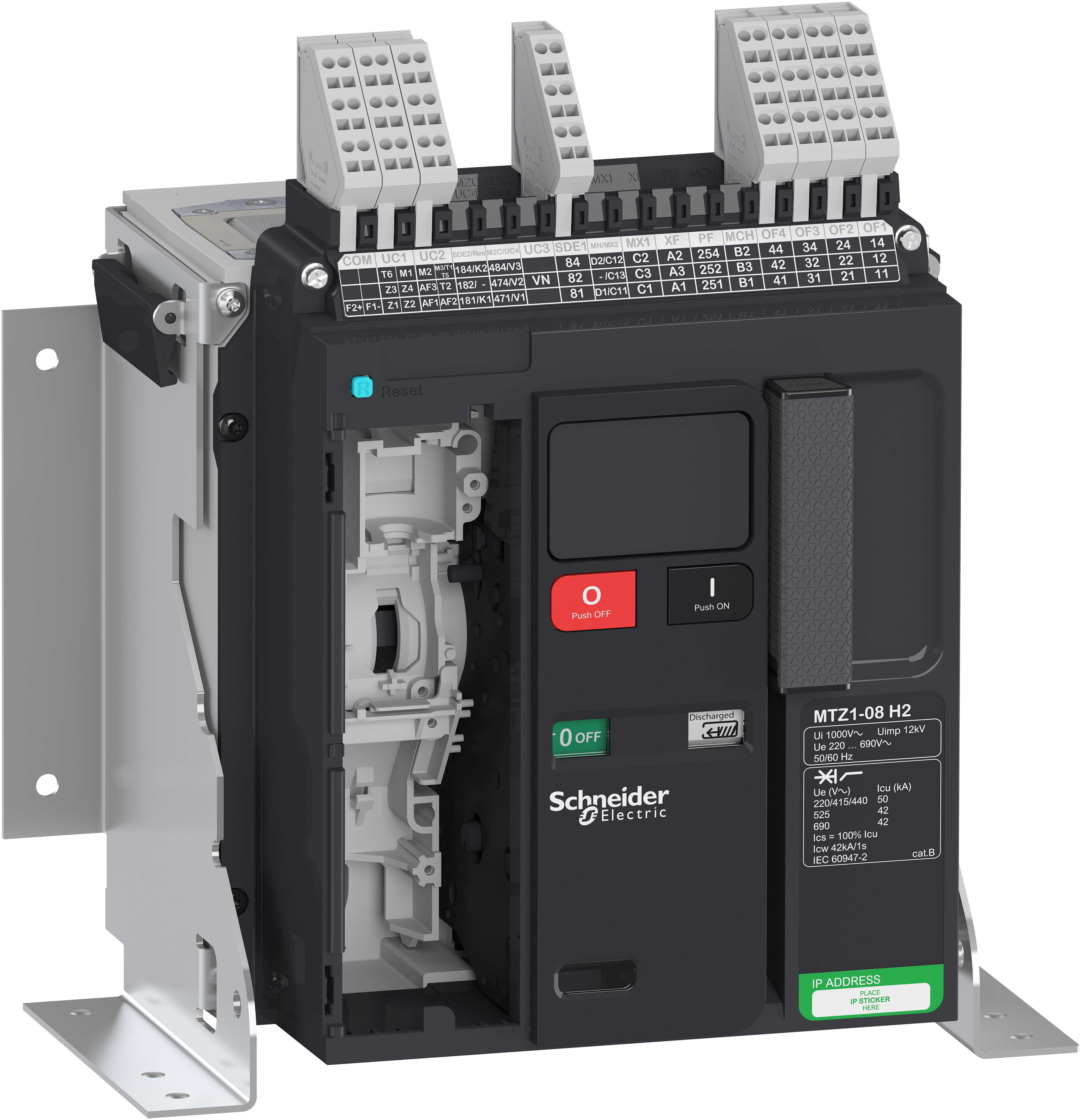 SCHNEIDER ELECTRIC - SNRLV847123 MTZ1 08 H2 3P FISSO SENZA MICROLOGIC
