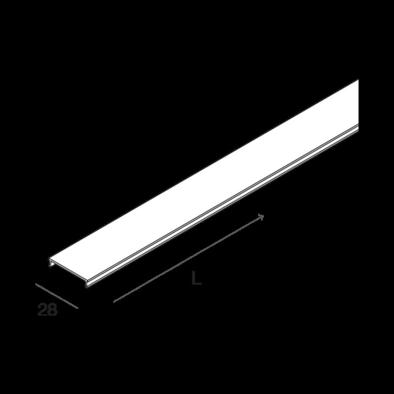 NOVALUX SPA - NOX105423.99 PROFILED: MACRO SCHERMO OPALE L=6000