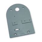 CONCHIGLIA - CON095554200 Acc. per Serie SCF - Piastra di fondo per cassette di derivazione da palo, dim. 122 x 141,5 mm