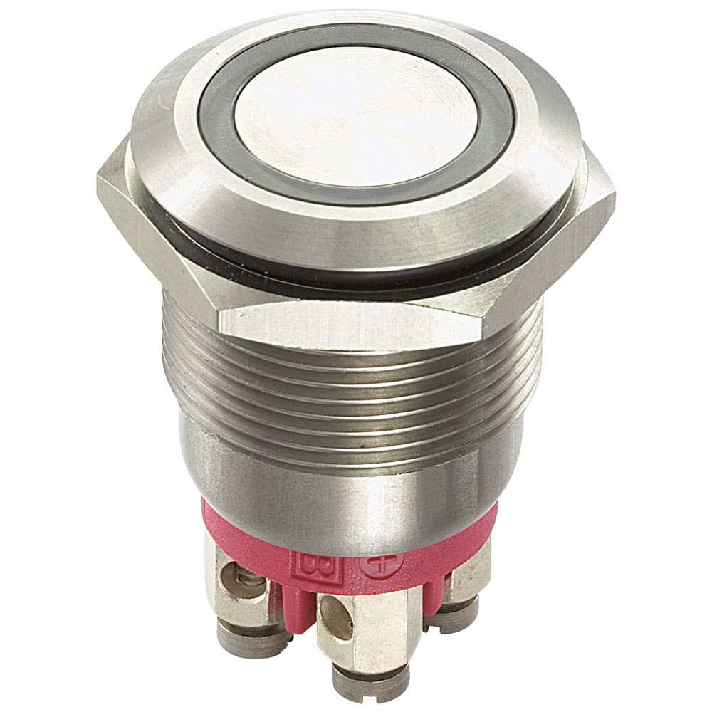 OMEGA FUSIBILI SPA - OMFMP0002.T.RD.24 PULS.ANTIV.LUM. ROSSO 24V