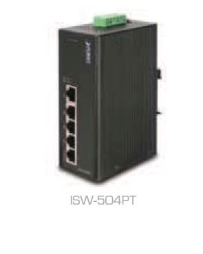 QUBIX SPA - QBX2032161 ISW-504PT IP30 IND.SW 5P (4 POE) FE