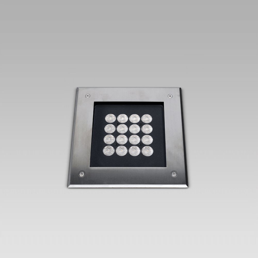 ARCLUCE SPA - ACL0765049A-840-30 QUAD200 37W WW C/INOX-L ON/OFF