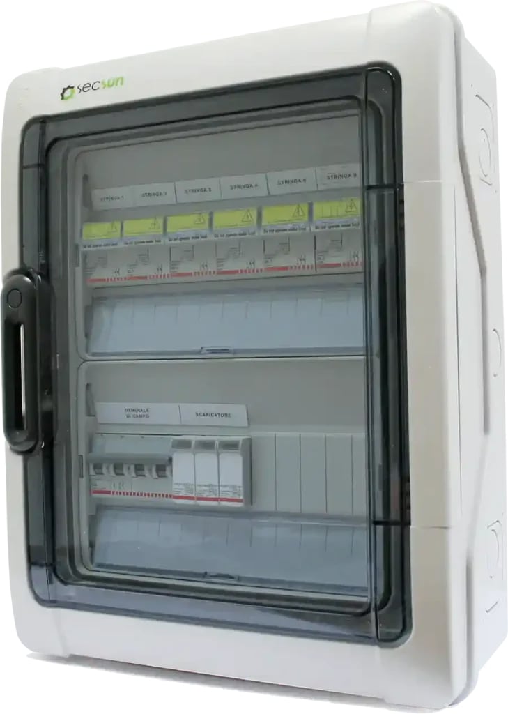 CONTACT ITALIA SRL - IICQCM1806 Quadro di Campo per 6 Stringhe Fotovoltaiche in Parallelo 800 Vdc
