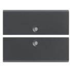 VIMAR SPA - VIWR19842 Due mezzi tasti 2M neutri grigio