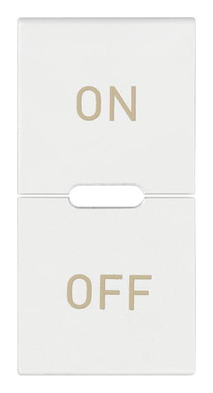 VIMAR SPA - VIWR19531.20.B TASTO 1M SIMBOLI ON E OFF BIANCO