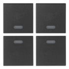 VIMAR SPA - VIWR19841 Quattro mezzi tasti 1M neutri grigio