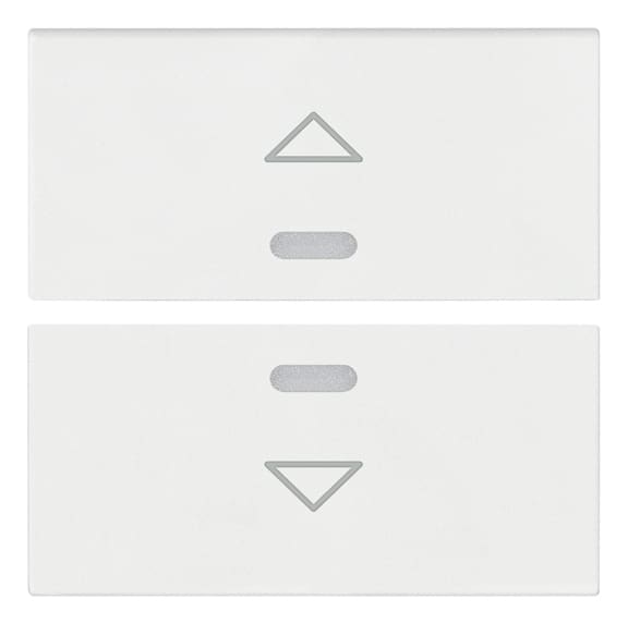 VIMAR SPA - VIWR19842.3.B Due mezzi tasti 2M simb. freccia bianco