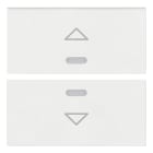 VIMAR SPA - VIWR19842.3.B Due mezzi tasti 2M simb. freccia bianco