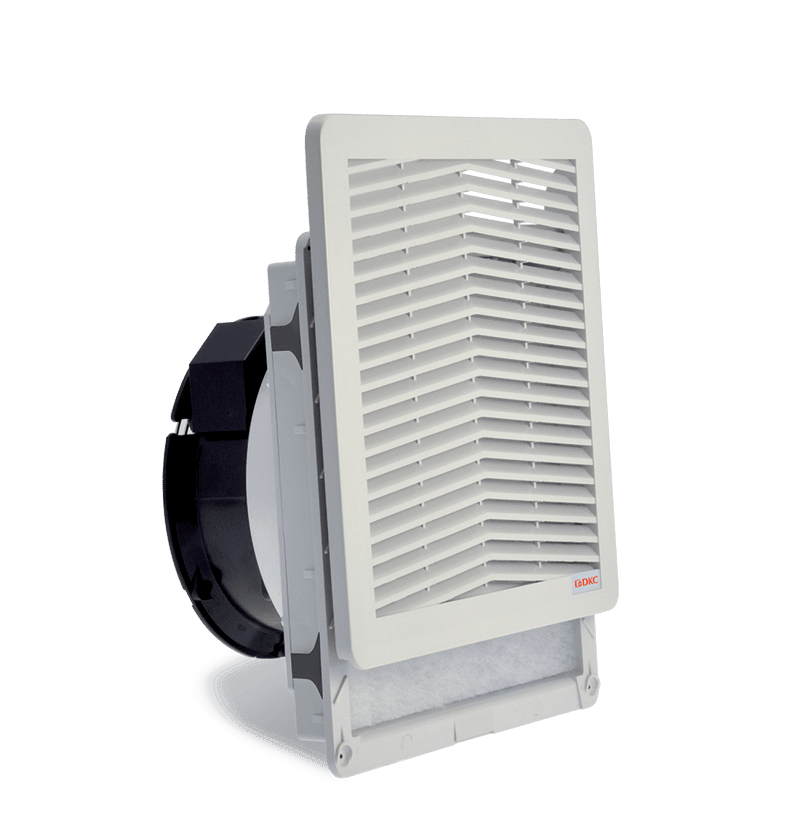DKC-RAMKLIMA - KLMR5KV15115 Filtro di dimensioni 250 x 250 mm, con ventilatore 115Vac