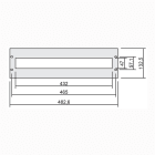 DKC-RAMBLOCK - RMBR5PCDF01 Pannello di chiusura frontale da 19 pollici, 24 moduli DIN