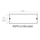 DKC-RAMBLOCK - RMBR5PFC6180 PORTA DISTRIBUZIONE 600X180 CIECA