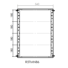 DKC-RAMBLOCK - RMBR5TMN86 Telaio modulare solo struttura, dimensioni 800 x 600 mm (AxL)