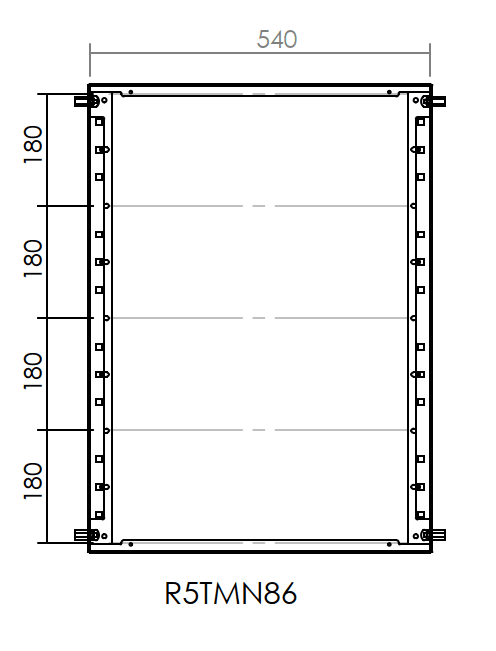 DKC-RAMBLOCK - RMBR5TMN86 TELAIO MODULARE 800X600