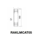 DKC-RAMKLIMA - KLMRAKLMCAT05 Accessorio di fissaggio per condotto aria per condizionatore da tetto in PE/HD
