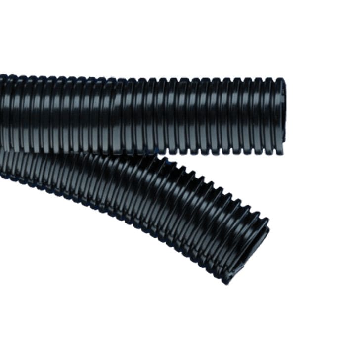 COSMEC - CSM50DUO-17N Tubo flessibile in poliammide DUO PA6  15,1 x 21,3 mm, con apertura longitudinale, nero, AD21,2