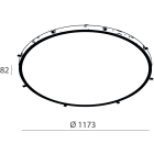 NOVALUX SPA - NOX104433.99 ROTO: INC.LED 108W 3K D=1200