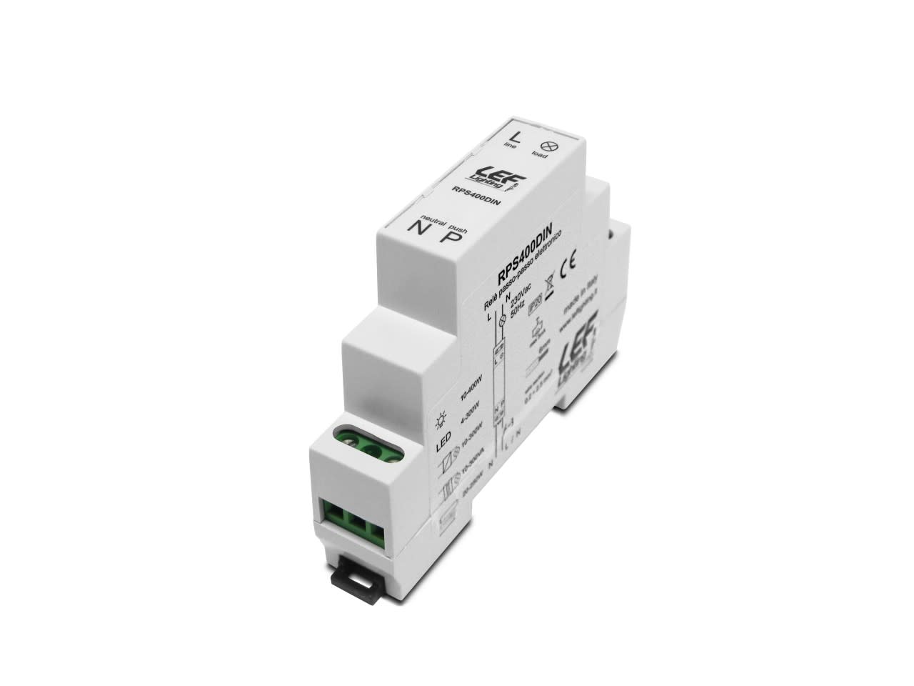 LEF LIGHTING SRL - LEFRPS400DIN RELE  PASSO-PASSO 400W GUIDA DIN 1