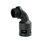 COSMEC - CSM5029M-2940N Raccordo curvo a 90° con filetto maschio plastico, Metrico 40 x 1,5 mm , IP66, nero, AD34,5