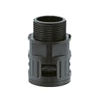 COSMEC - CSM5012-1720N67 Raccordo ad innesto rapido in poliammide, Metrico 20x1,5 , filetto maschio fisso, IP68, nero, AD21,2