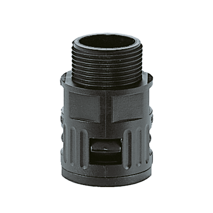 COSMEC - CSM5010-1011N67 Raccordo ad innesto rapido in poliammide, PG11, filetto maschio fisso, IP68, nero, AD13
