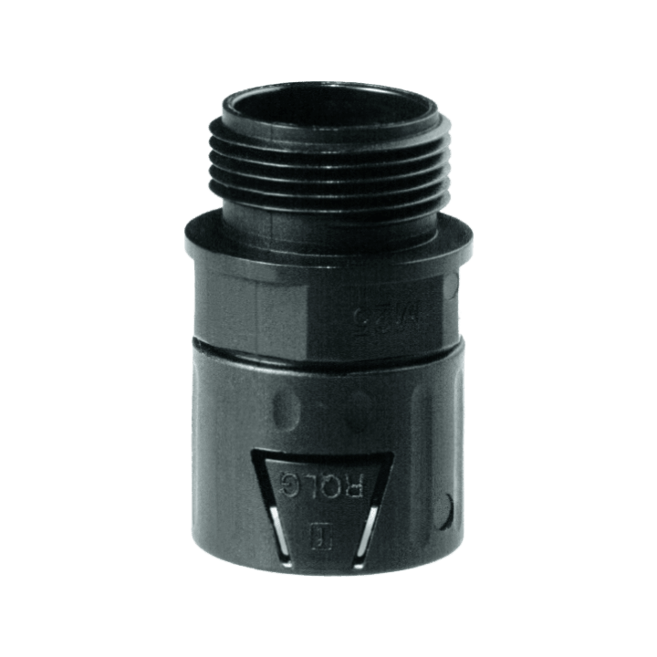 COSMEC - CSM5012L-1425N RACC.DIRITTO ECO M25 AD18,5 NERO IP66