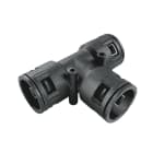 COSMEC - CSM5033-484848NPA Raccordo di distribuzione a T in poliammide, IP68, nero, AD54,5-54,5-54,5