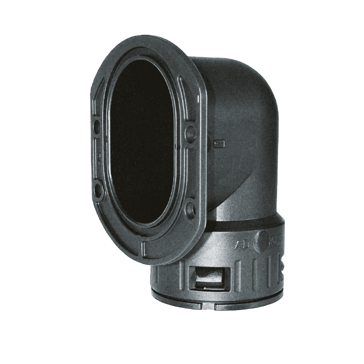 COSMEC - CSM5027-29N67 RACCORDI IP 67 FLANG. 90? D.29,0 NERO