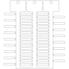 BRADY ITALIA - MODSA4223 TAG -4 23 WHITE 1020-ETICHETTA