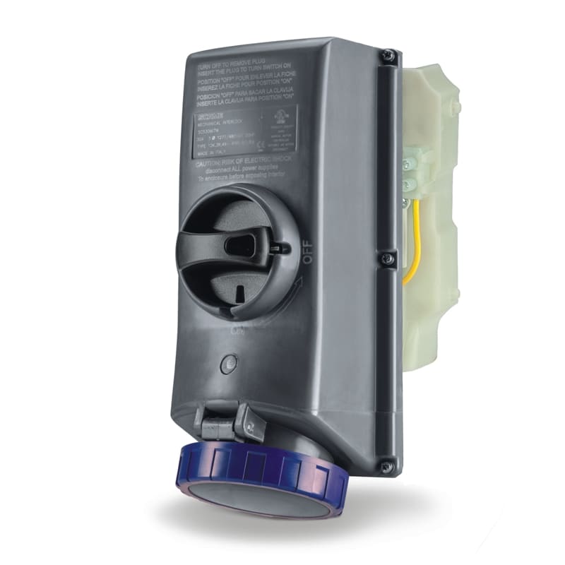 SCAME PARRE SPA - SCASCM330MI6W-NB PRESA INTERBL. 30A 2P 3W 6H
