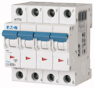 EATON - EAO243397 PLS4-B20/4 INT. MT 4,5KA 4P B 20A
