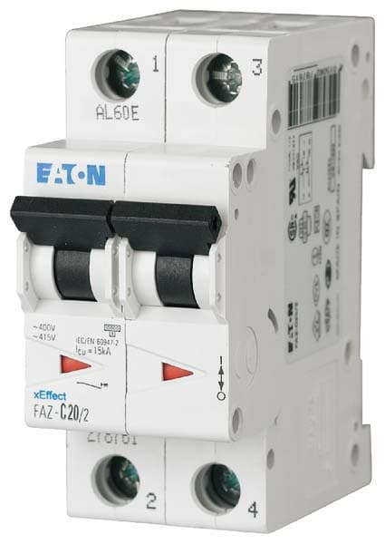 EATON - EAO278799 FAZ-K20/2 INT. MT 15KA 2P K 20A