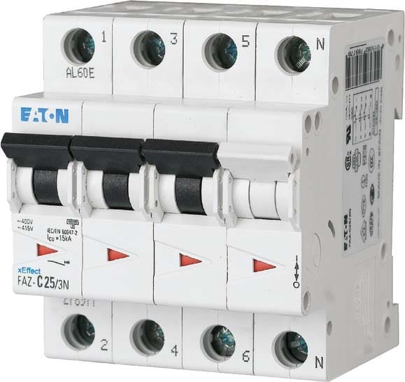 EATON - EAO279000 FAZ-D25/3N INT. MT 10KA 3P+N D 25A
