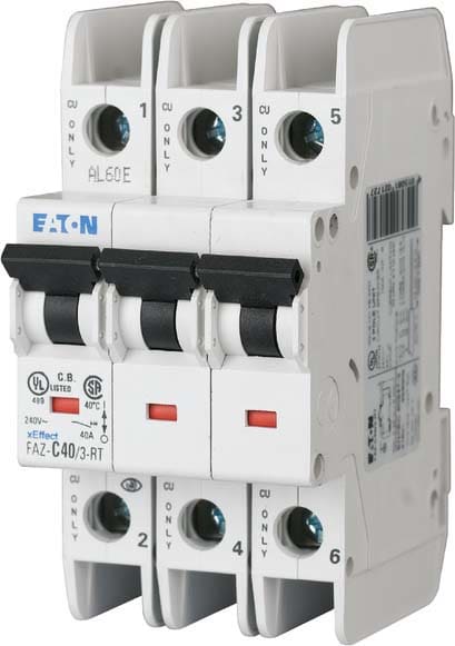 EATON - EAO102284 FAZ-C6/3-RT INT.AUT. UL/CSA 3P 6A C 10KA