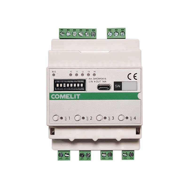 COMELIT GROUP SPA - COESHIOM5416 MODULO SIMPLEHOME 5 IN/4 OUT 16A - DIN