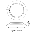 NOVALUX SPA - NOX11815.01 Downlight tondo per installazione ad incasso in controsoffitto. Garanzia 5 anni.