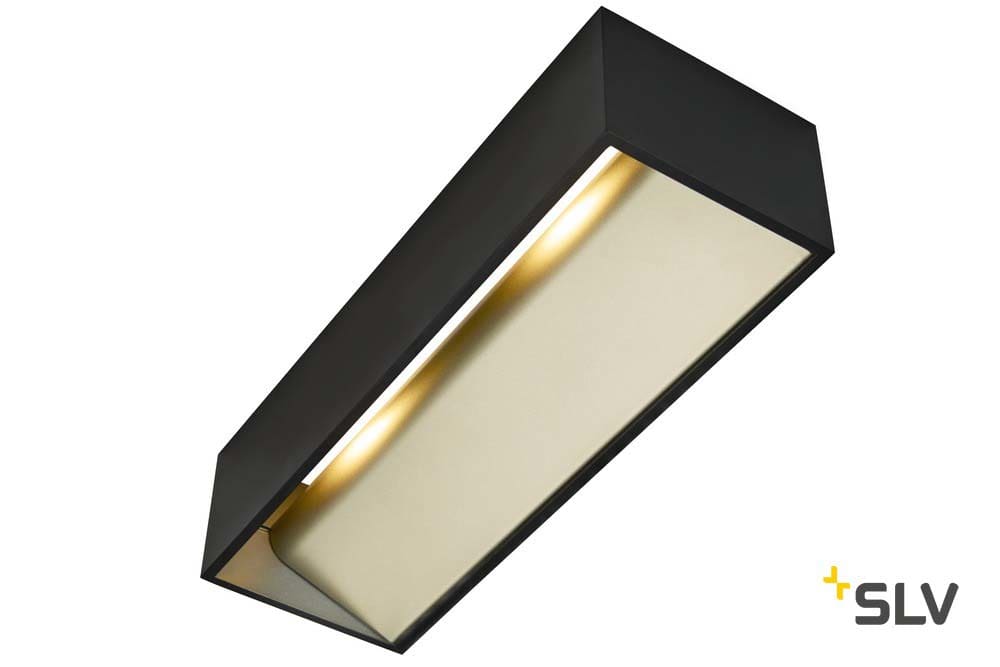 SLV ITALIA SRL - SLV1002928 LOGS IN L, INDOOR LED, PARETE, NERO/ORO,