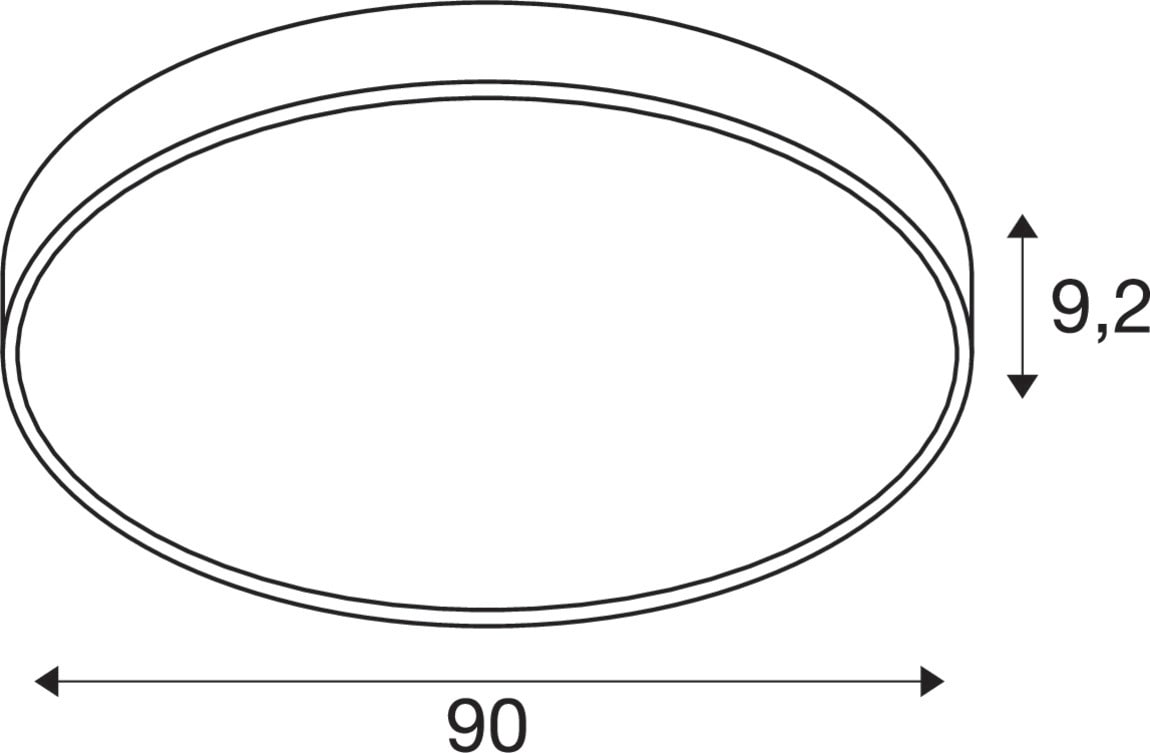 SLV ITALIA SRL - SLV1007326 MEDO 90, PARETE/PLAFONE, ROTONDA, 2700/3