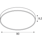 SLV ITALIA SRL - SLV1007326 MEDO 90, PARETE/PLAFONE, ROTONDA, 2700/3