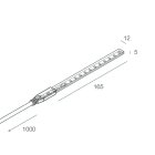 NOVALUX SPA - NOX100957.99 STRIP LED 230V 9,4 W/m SMD 2835 (84 LED/m) Biadesivo - sezionabile ogni 165mm (14 LED) IN CASO DI TAGLIO DELLA STRIP LED 230V PREVEDERE ACCESSORI PER