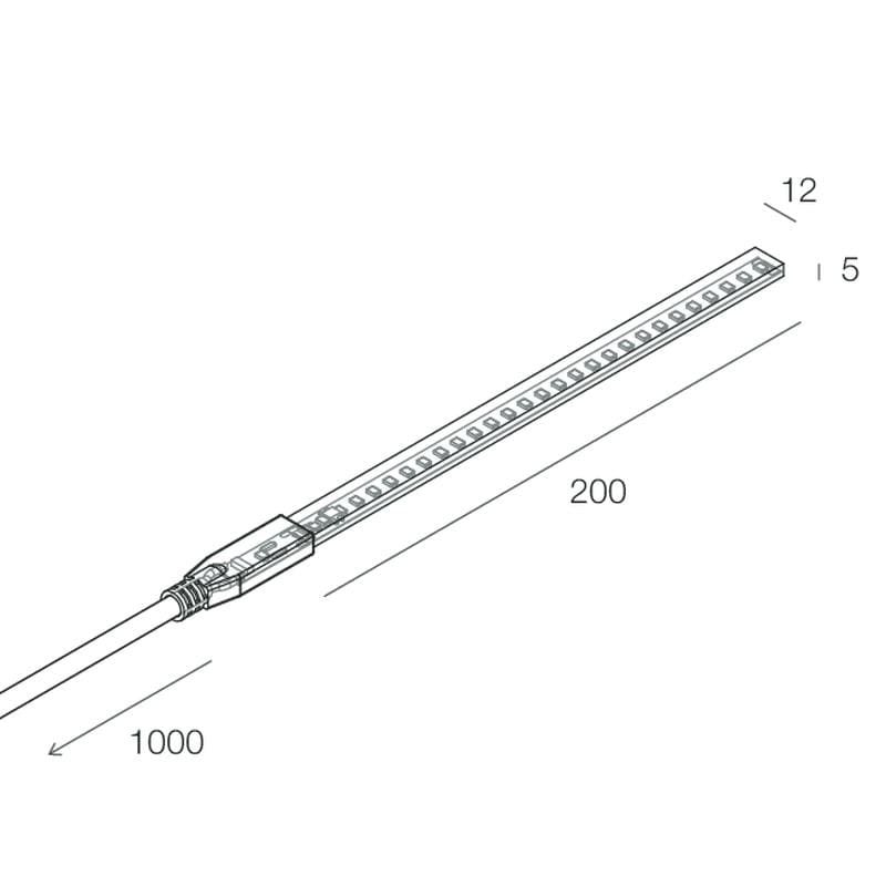 NOVALUX SPA - NOX100962.99 STRIP LED 230VAC: 18W/M - 50M - 3K