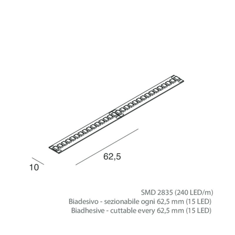 NOVALUX SPA - NOX100931.99 STRIP LED 48V: 17W/M 2.7K CRI90