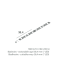 NOVALUX SPA - NOX100929.99 STRIP LED 4mm 11,5W/mSMD 2216 (182 LED/m) 24V, da dissipare obbligatoriamente tramite profili in alluminio a catalogo. IP65 CRI90. Garanzia 5 anni.