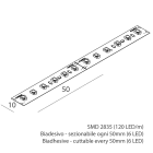 NOVALUX SRL - NOX100910.99 STRIP LED: 9,6W/M-24V-20M-4K