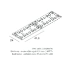 NOVALUX SPA - NOX100926.99 STRIP LED DOPPIA PISTA 25W/m SMD 2835 (336 LED/m) 24V, da dissipare obbligatoriamente tramite profili in alluminio a catalogo. IP65 CRI90. Garanzia