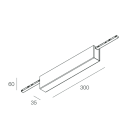 NOVALUX SPA - NOX108415.02 T-48 MINI: ROSONE PLAF.CENTRALE 96W NER