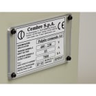 CEMBRE SPA - CEM88704GY TARGA QUADRO MG-VRT-A AD.GRIGIO PVC 105X