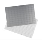 GRAFOPLAST SRL - GRASITM674 TARGHETTE METAL ADESIVE 100X40 MM 16 PZ