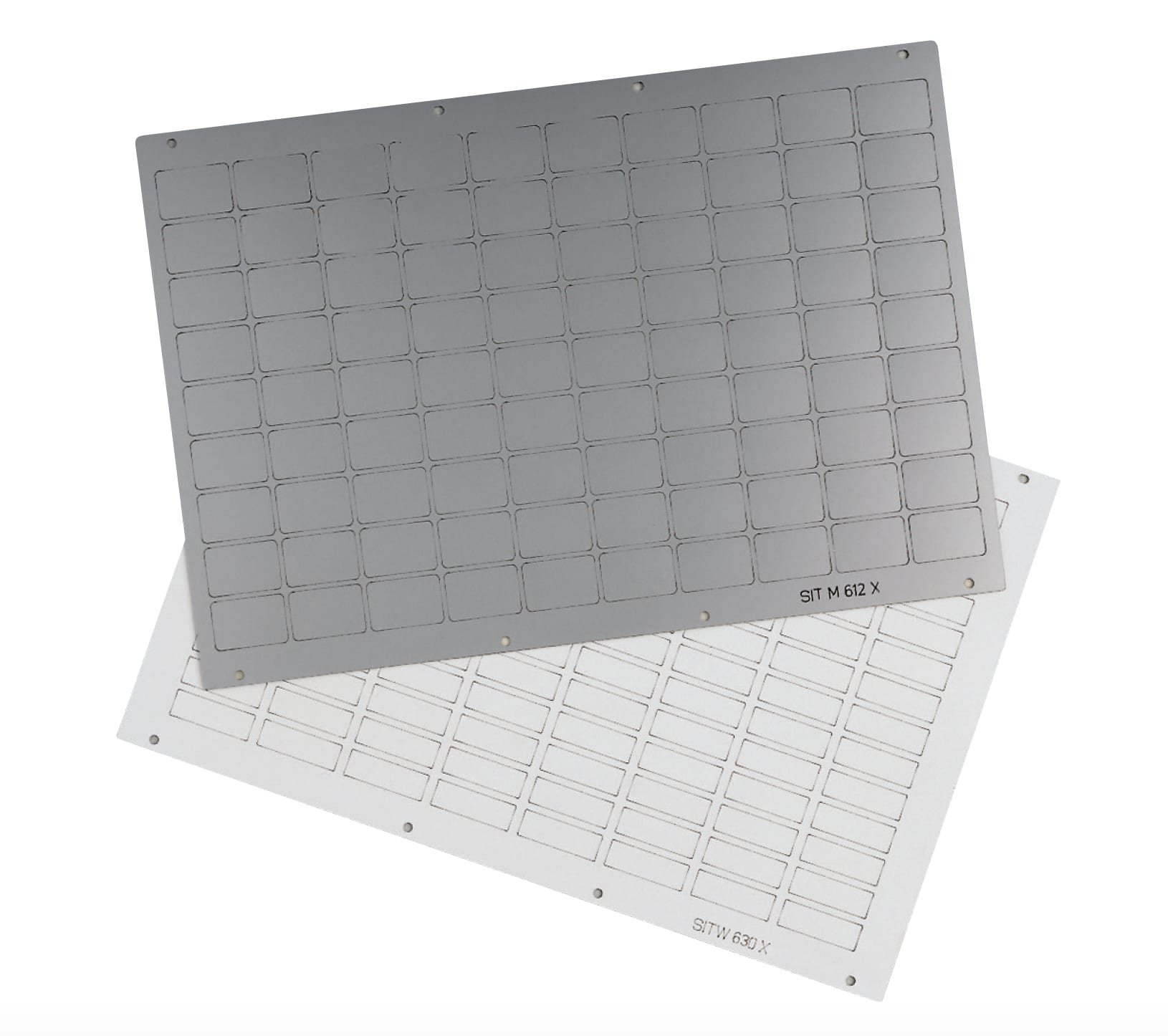 GRAFOPLAST SRL - GRASITM678 TARGHETTE METAL ADESIVE 100X60 MM 12 PZ