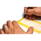 CEMBRE SPA - CEM5515-YE TARGHETTE SEGNACAVO, PREFUSTELLATE, SENZA TUBETTO, CON FISSAGGIO A FASCETTA